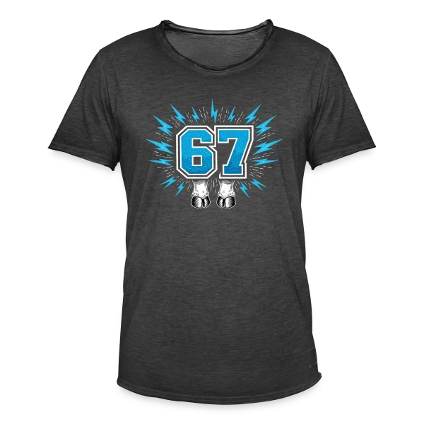 Grille Futuriste sur T-shirt vintage Homme