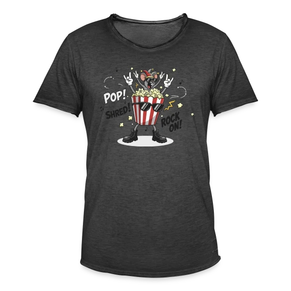 Design Énergique et Abstrait sur T-shirt vintage Homme