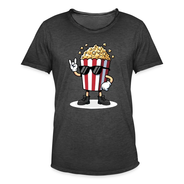 Motif Géométrique Contemporain sur T-shirt vintage Homme