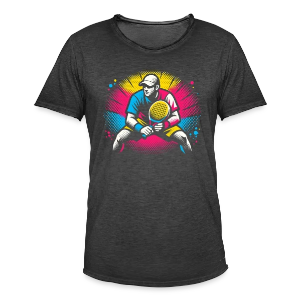 Formes et Mouvement Abstrait sur T-shirt vintage Homme
