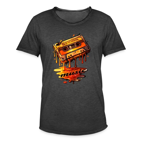 Rétro Cassette Audio : L'Esprit 80s sur T-shirt vintage Homme