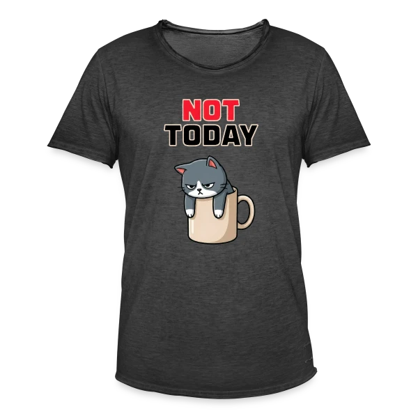 Aujourd'hui, Non. sur T-shirt vintage Homme