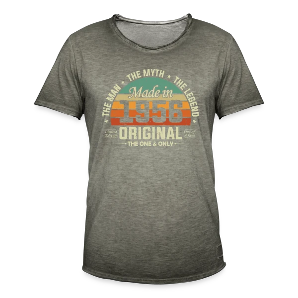 Né en 1956 Mythe Légende sur T-shirt vintage Homme
