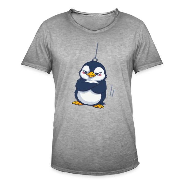 Pingouin Grognon Suspendu sur T-shirt vintage Homme