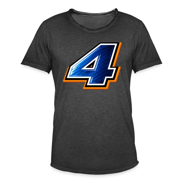 Maillot de Sport Numéro 4 sur T-shirt vintage Homme