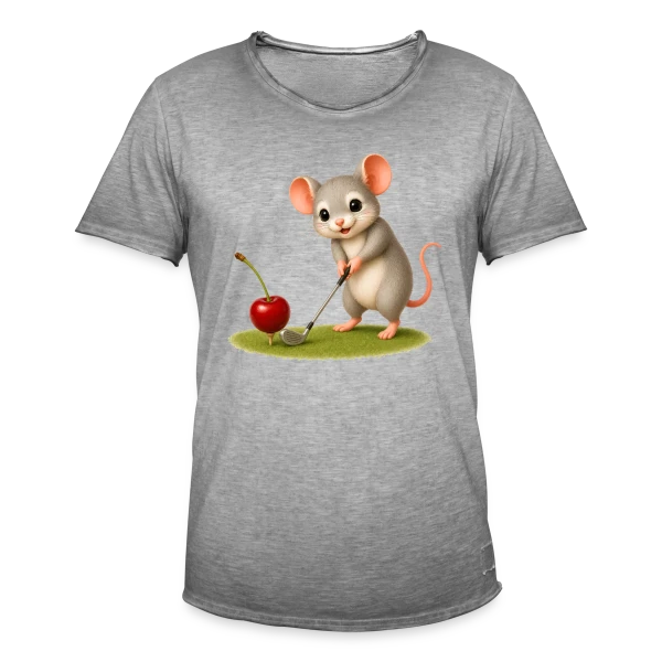 La Souris Golfeuse sur T-shirt vintage Homme