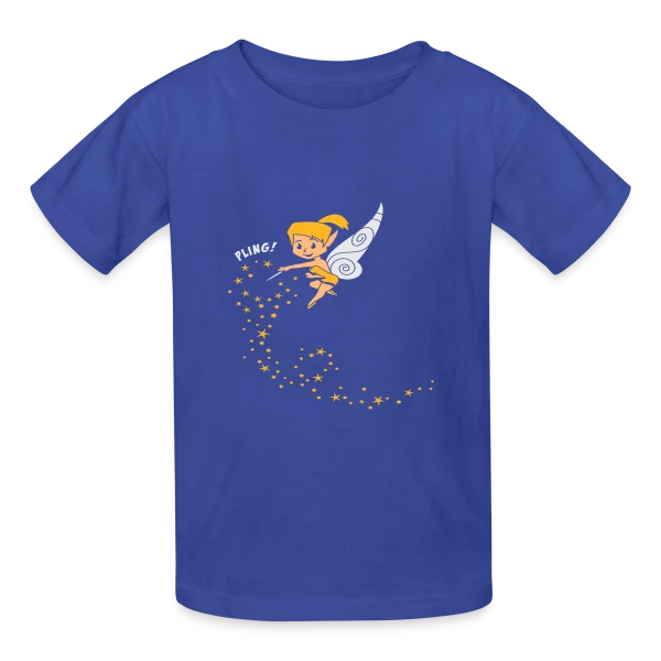 Fée Ombrée Mystérieuse (Design Négatif) sur T-shirts Russell Enfant