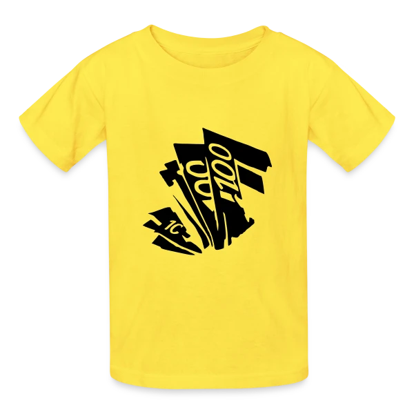 Liasse de Billets Poker sur T-shirts Russell Enfant