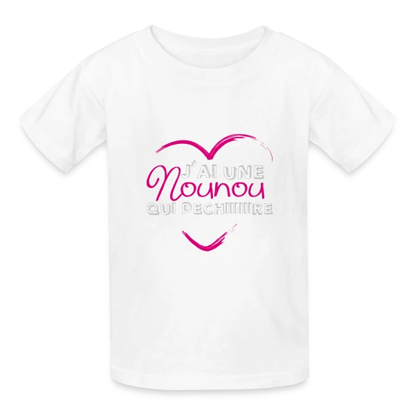 La Nounou qui Déchire sur T-shirts Russell Enfant
