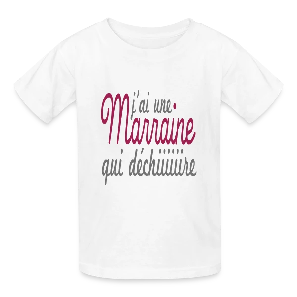 Marraine qui déchire sur T-shirts Russell Enfant