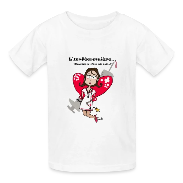 Inféermière Passionnée sur T-shirts Russell Enfant