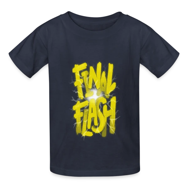 Final Flash : L'Éclat Ultime du Prince Saiyan sur T-shirts Russell Enfant