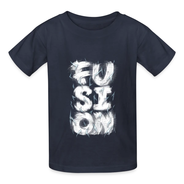 Explosion Fusion sur T-shirts Russell Enfant