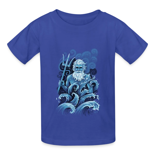 Poséidon: Le Maître des Océans sur T-shirts Russell Enfant