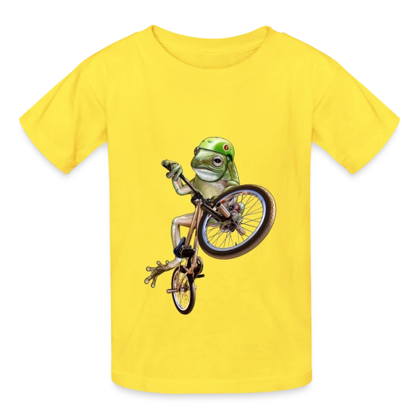 Grenouille BMX : Le Rider des Marais sur T-shirts Russell Enfant