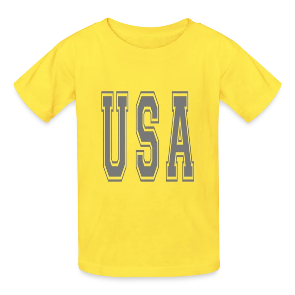 Fierté Américaine: Équipe USA sur T-shirts Russell Enfant