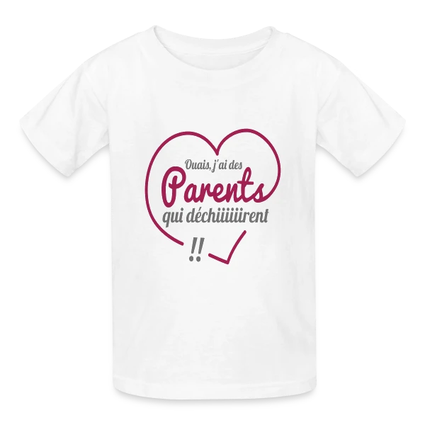 Super Parents qui Déchirent sur T-shirts Russell Enfant