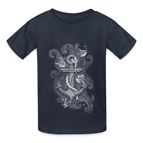 L'Ancre des Profondeurs sur T-shirts Russell Enfant