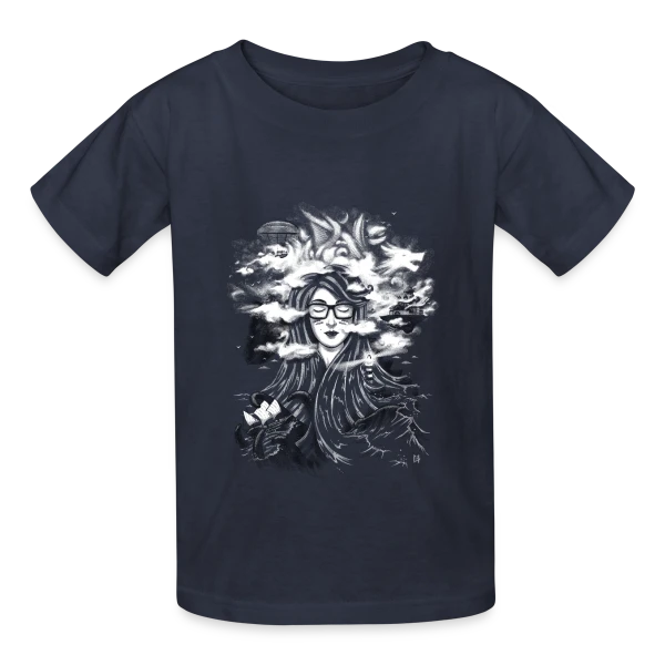 Monde Onirique sur T-shirts Russell Enfant