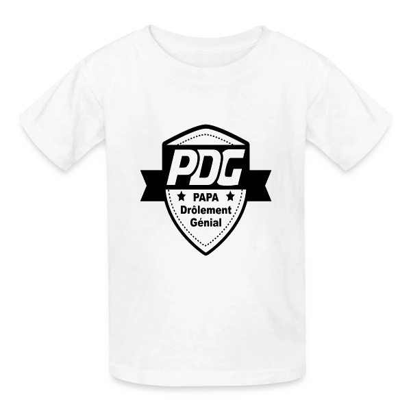 PDG : Le Boss au Sommet sur T-shirts Russell Enfant