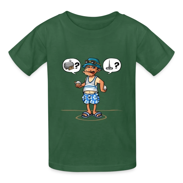 Passion Pétanque sur T-shirts Russell Enfant