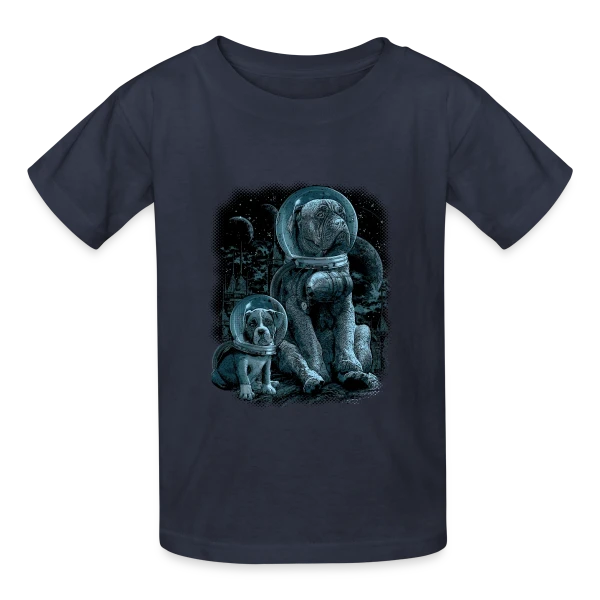Nostalgie Cosmique : Explorateur des Étoiles sur T-shirts Russell Enfant