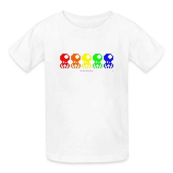 Spoulpe Invaders sur T-shirts Russell Enfant