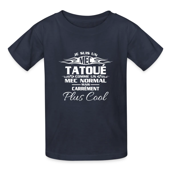 Tatouage Urbain Audacieux sur T-shirts Russell Enfant