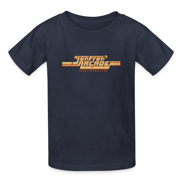 Arcade Rétro de San Francisco sur T-shirts Russell Enfant