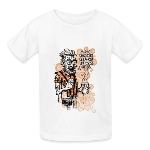 Hipster Zombie : Le Style Avant l'Heure sur T-shirts Russell Enfant