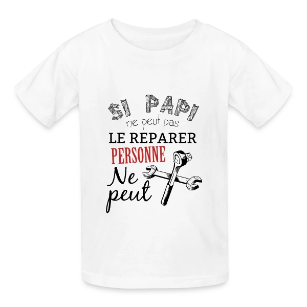 Papi Bricoleur - L'Expert des Réparations sur T-shirts Russell Enfant