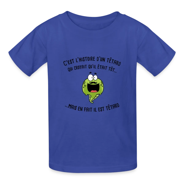 Le Têtard Blagueur sur T-shirts Russell Enfant