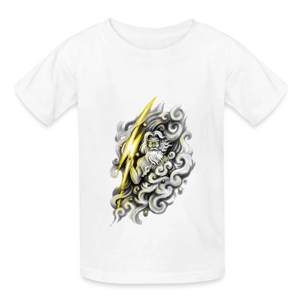 Zeus, Maître du Tonnerre sur T-shirts Russell Enfant