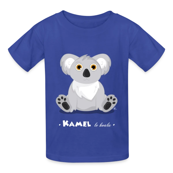 Kamel le Koala : Tendresse Exotique sur T-shirts Russell Enfant