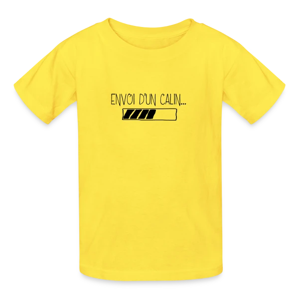Câlin Virtuel à Envoyer sur T-shirts Russell Enfant
