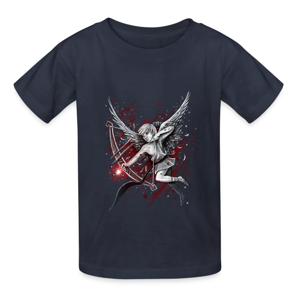 Cupidon, la Flèche d'Amour sur T-shirts Russell Enfant