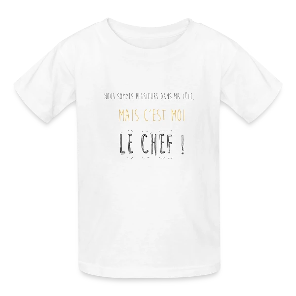 Le Chef dans Ma Tête sur T-shirts Russell Enfant