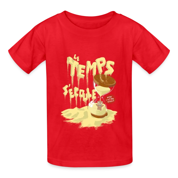 Le Temps C'Est Cool : Ourson Sablier Fun sur T-shirts Russell Enfant