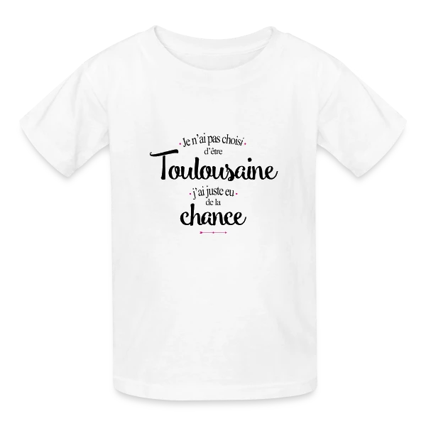 Fièrement Toulousaine : L'Esprit de la Ville Rose sur T-shirts Russell Enfant