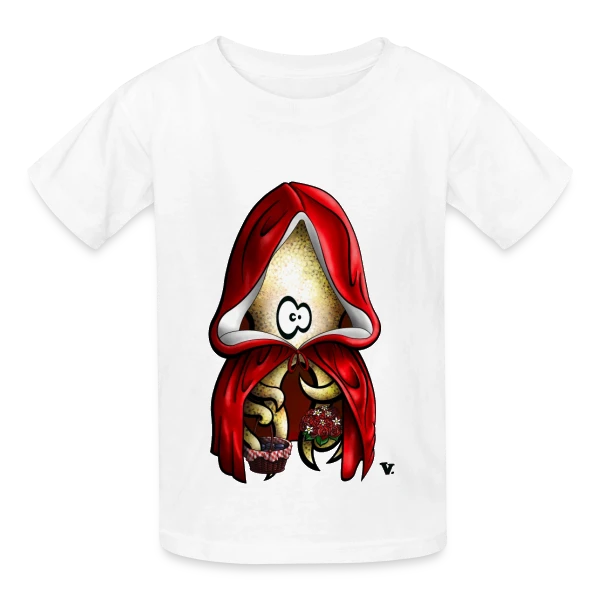 Le Petit Chaperon Poulpe sur T-shirts Russell Enfant