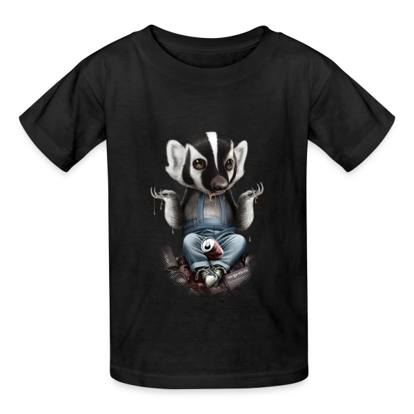 Je m'en fiche, Blaireau Rusé sur T-shirts Russell Enfant