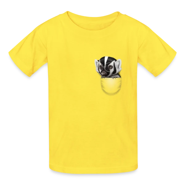 Blaireau de Poche Caché sur T-shirts Russell Enfant