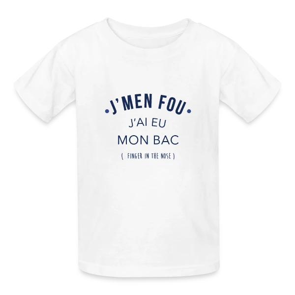 Diplômé du Bac : Mission Accomplie ! sur T-shirts Russell Enfant