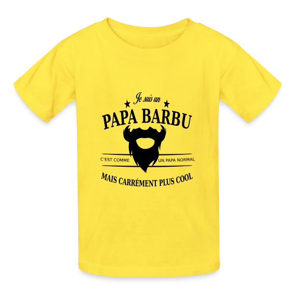 Papa Stylé Barbu sur T-shirts Russell Enfant