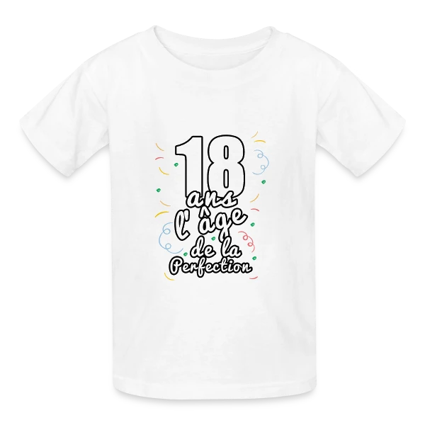 18 Ans : Ma Majorité Stylée sur T-shirts Russell Enfant