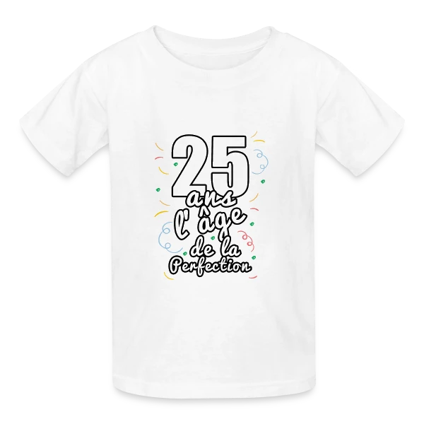Joyeux 25 Ans de Fête - T-shirt Anniversaire Mémorable sur T-shirts Russell Enfant
