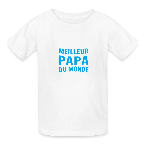 "Meilleur Papa du Monde" sur T-shirts Russell Enfant