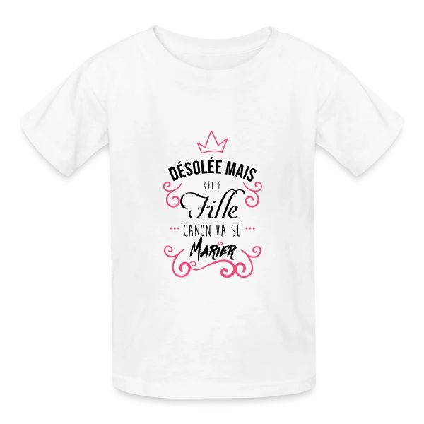 Fille Canon Stylée sur T-shirts Russell Enfant