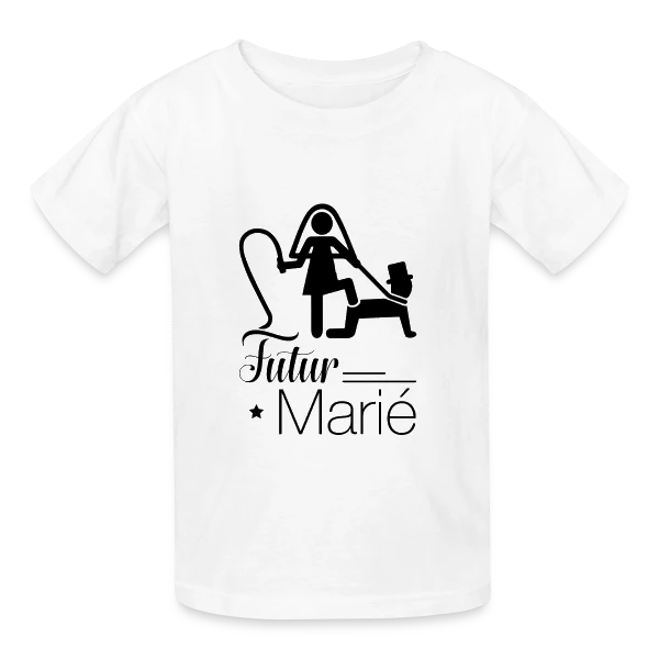 "Futur Marié" : Prêt pour le Grand Jour sur T-shirts Russell Enfant