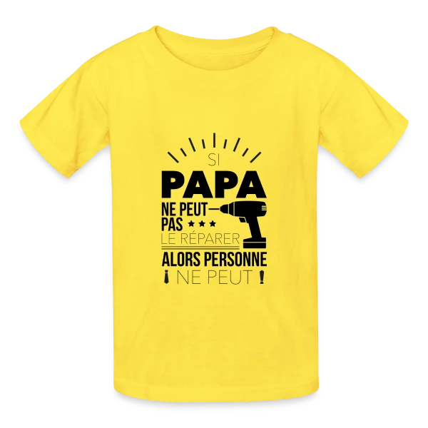 Si je peux pas... je peux pas ! sur T-shirts Russell Enfant